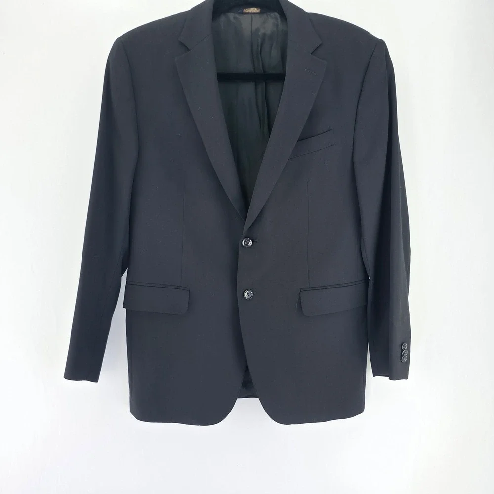 Banana Republic Blazer Mens 42R Navy Blue Modern Fit Professional Sport Coat